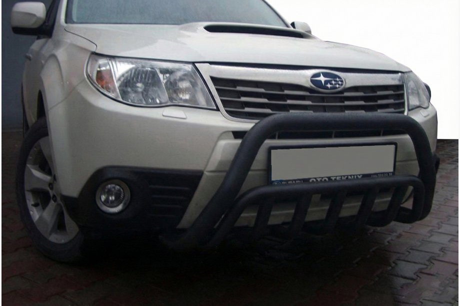 Subaru Forester 2008-2013 Bullbar WT002 Negru (Otel Inoxidabil) Image