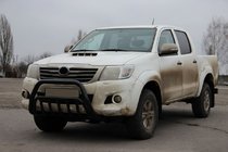 Toyota Hilux 2006-2015 Bullbar WT002 Negru (Otel Inoxidabil) foto 3