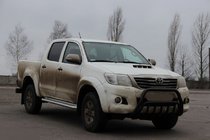 Toyota Hilux 2006-2015 Bullbar WT002 Negru (Otel Inoxidabil) foto 2
