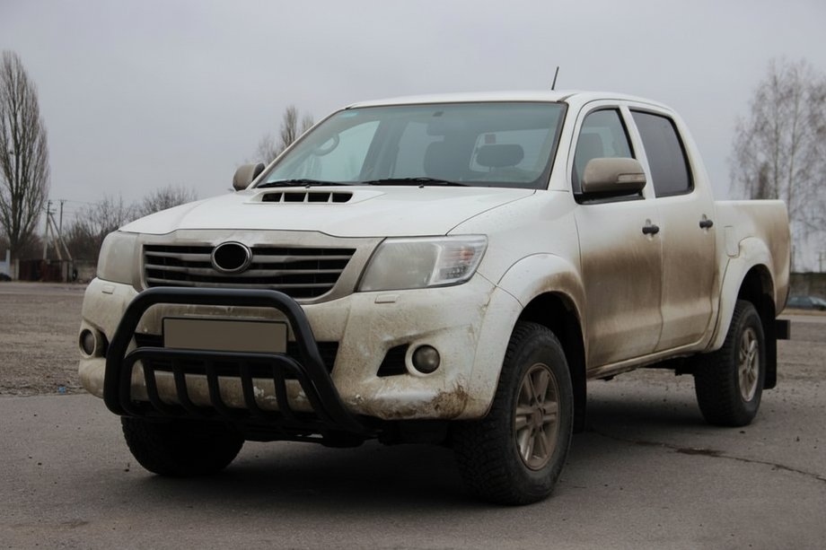 Toyota Hilux 2006-2015 Bullbar WT002 Negru (Otel Inoxidabil) Foto 3