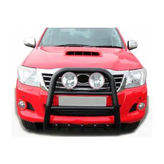 Bullbar QT007 Negru (Otel Inoxidabil) Toyota Hilux 2006-2015 foto 3