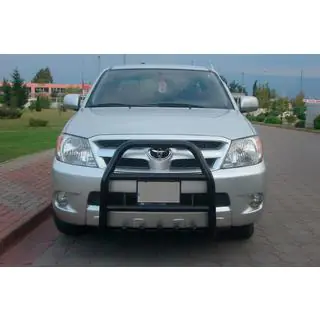 Bullbar QT007 Negru (Otel Inoxidabil) Toyota Hilux 2006-2015 foto 1