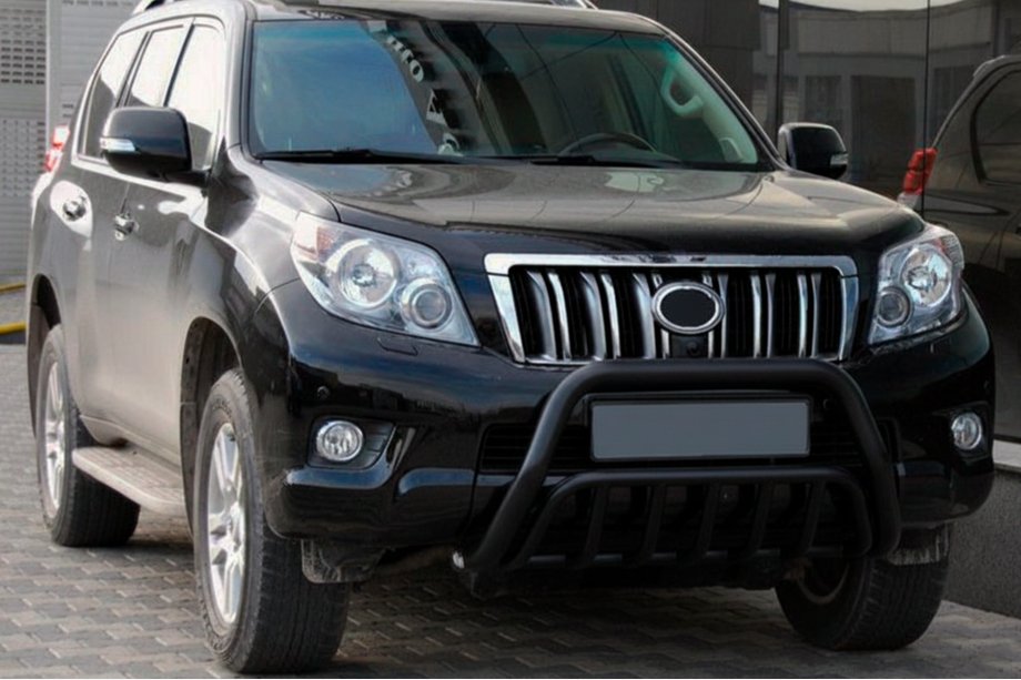 Toyota Land Cruiser Prado 150 2009-2023 Bullbar WT002 Negru (Otel Inoxidabil) Foto 4