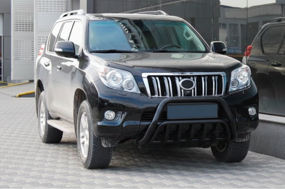 Toyota Land Cruiser Prado 150 2009-2023 Bullbar WT002 Negru (Otel Inoxidabil) Foto 1