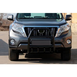 Bullbar QT007 Negru (Otel Inoxidabil) Toyota Land Cruiser Prado 150 2009-2023 foto 1