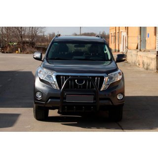 Bullbar QT007 Negru (Otel Inoxidabil) Toyota Land Cruiser Prado 150 2009-2023 foto 3