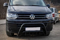 Volkswagen T5 2010-2015 Bullbar WT002 Negru (Otel Inoxidabil) foto 1