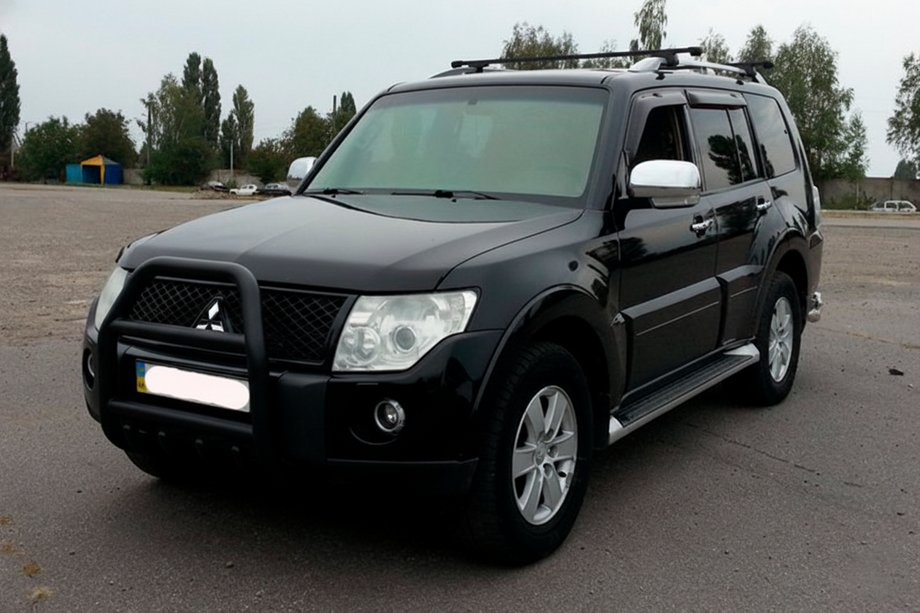 Mitsubishi Pajero Wagon III 1999-2006 Bullbar QT007 Negru (Otel Inoxidabil) Foto 2