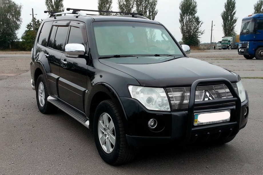 Mitsubishi Pajero Wagon III 1999-2006 Bullbar QT007 Negru (Otel Inoxidabil) Foto 1