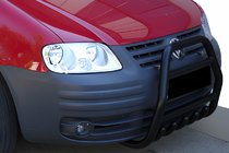 Volkswagen Caddy 2004-2010 Bullbar QT007 Negru (Otel Inoxidabil) foto 1