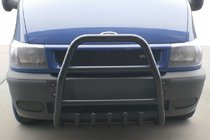 Ford Transit 2000–2014 Bullbar QT007 Negru (2000-2006, Otel Inoxidabil) foto 1