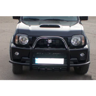 Bull bar QT007-Exclusive Black (cu inscriptionare, inox) foto 3
