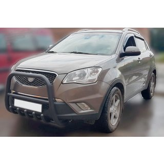 Bullbar F1-40 Negru (Otel Inoxidabil) foto 3