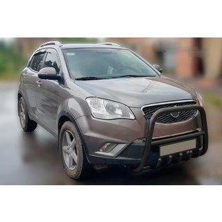 Bullbar F1-40 Negru (Otel Inoxidabil) foto 1