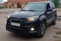 Chery Tiggo 3 2005- Bullbar WT009 Negru (Otel Inoxidabil) foto 3