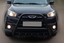 Chery Tiggo 3 2005- Bullbar WT009 Negru (Otel Inoxidabil) foto 1