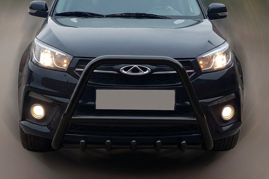 Chery Tiggo 3 2005- Bullbar WT009 Negru (Otel Inoxidabil) Image