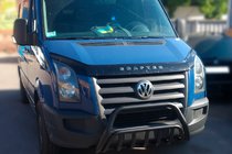 Volkswagen Crafter 2006-2016 Bara Fata WT002 Negru (Otel Inoxidabil) foto 1