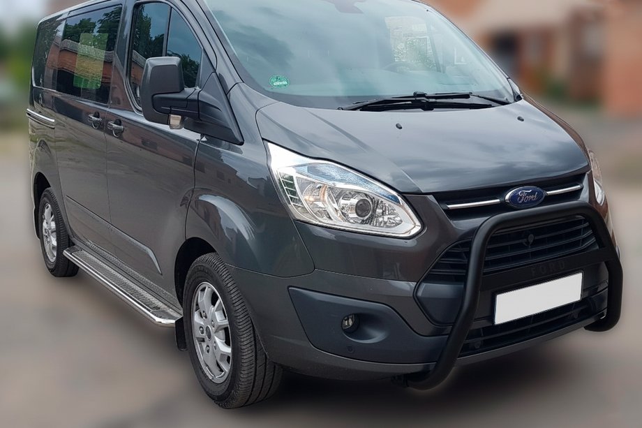 Ford Custom 2013-2022 Bull Bar WT006 F1-55 Negru (Otel Inoxidabil) Image