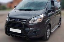 Ford Custom 2013-2022 Bullbar WT006 F1-56 Negru (Otel Inoxidabil) foto 1