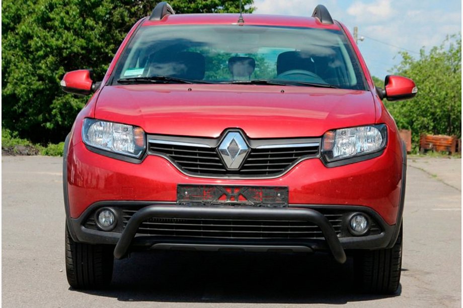 Renault Sandero 2013-2022 Bara Fata WT007 Negru (Otel Inoxidabil) Image