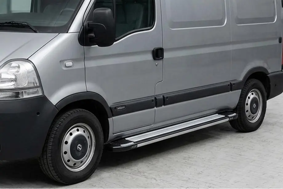 Opel Movano 2004-2010 Praguri Laterale Rainbow (2 buc, Aluminiu) Ampatament Mediu Image