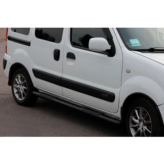 Bare Laterale Black (2 buc, Otel Inoxidabil) Renault Kangoo 1998-2008 foto 2