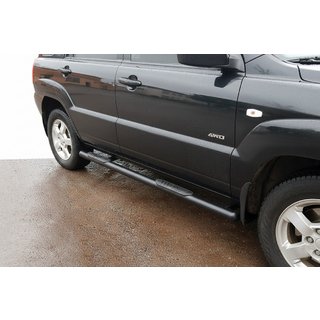 Tevi Laterale Black (2 buc, Otel Inoxidabil) Kia Sportage 2004-2010 foto 1