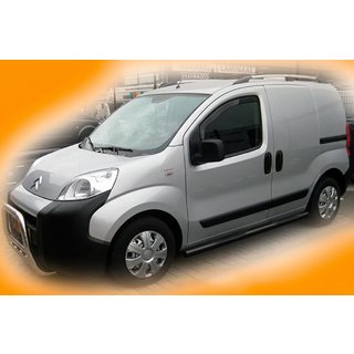 Bare Laterale Ø70 Negre (2 buc, Otel Inoxidabil) Fiat Fiorino/Qubo 2008-2024 foto 2
