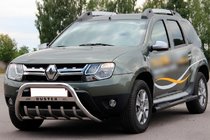 Renault Duster 2008–2017 Bare laterale cu insertii Black (2 buc, inox) foto 4