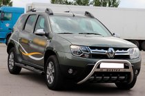 Renault Duster 2008–2017 Bare laterale cu insertii Black (2 buc, inox) foto 5