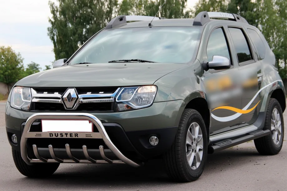 Dacia Duster 2008-2018 Tevi laterale cu insertii Black (2 buc, otel inoxidabil) Foto 4