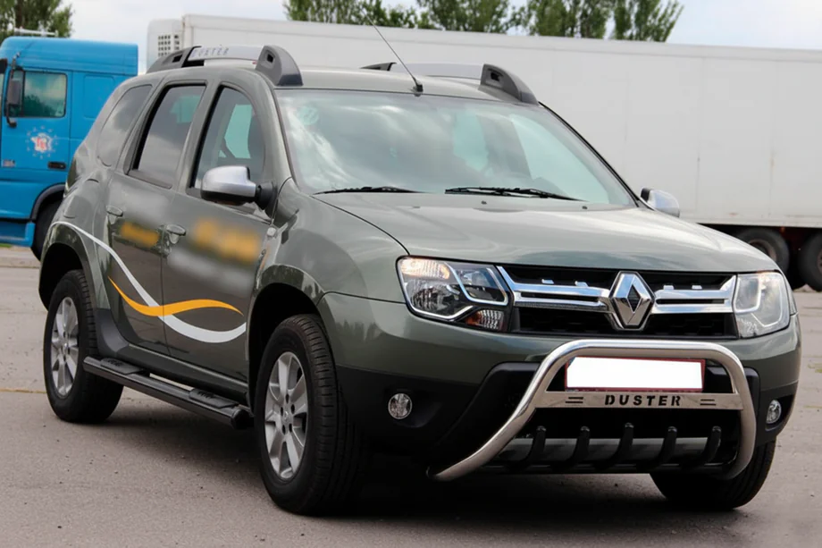 Dacia Duster 2008-2018 Tevi laterale cu insertii Black (2 buc, otel inoxidabil) Foto 5
