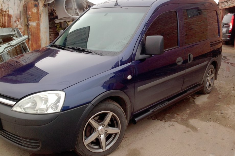 Opel Combo 2002–2012 Bare Laterale Black (2 buc, Otel Inoxidabil) Image