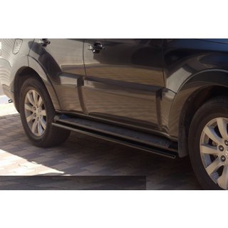 Bare Laterale Black (2 buc, Otel Inoxidabil) Mitsubishi Pajero Wagon IV 2006-2021 foto 3