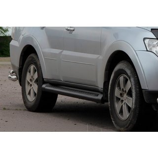 Bare Laterale Black (2 buc, Otel Inoxidabil) Mitsubishi Pajero Wagon IV 2006-2021 foto 4