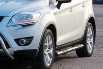 Ford Kuga 2008-2013 Bare Laterale Drepte Black (2 buc, Otel Inoxidabil) foto 1