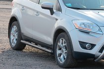 Ford Kuga 2008-2013 Bare Laterale Drepte Black (2 buc, Otel Inoxidabil) foto 2