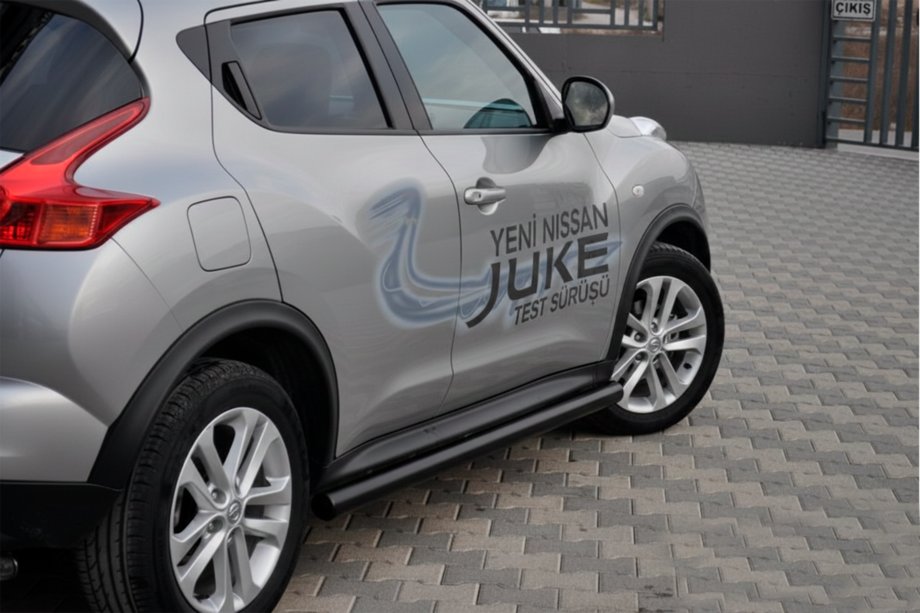 Nissan Juke 2010-2019 Bare Laterale Ø60 Black (2 buc, Otel Inoxidabil) Foto 2