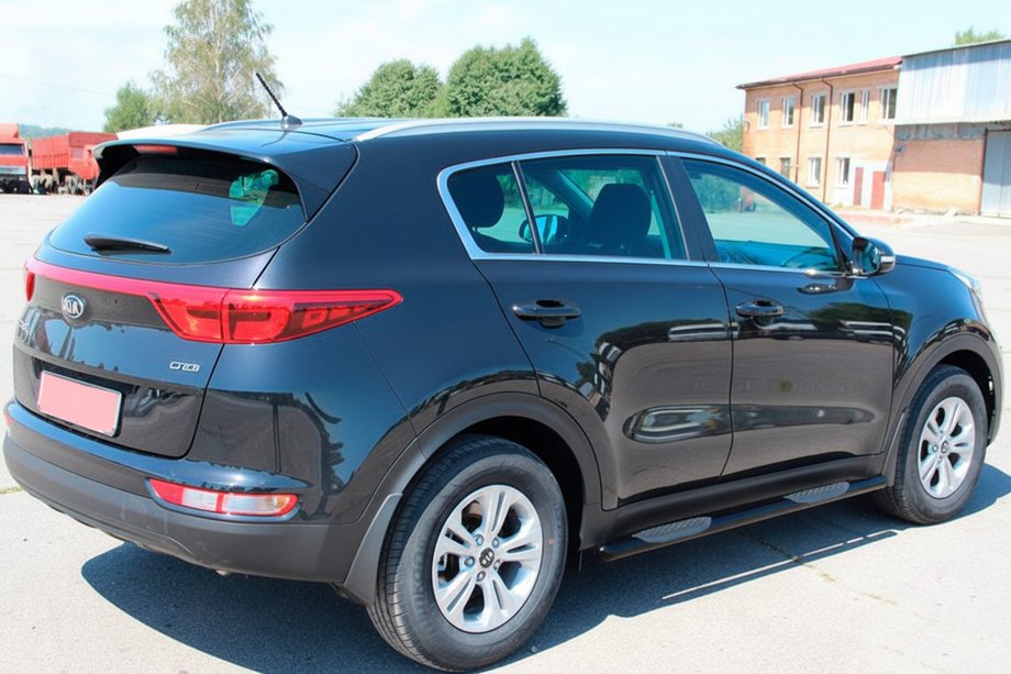 Kia Sportage 2015-2021 Bare Laterale BB002 Negru (2 buc, Otel Inoxidabil) Foto 3