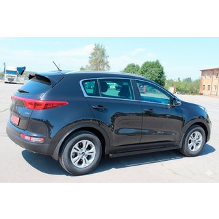 Bare Laterale BB001 Negru (2 buc, Otel Inoxidabil) Kia Sportage 2015-2021 foto 3