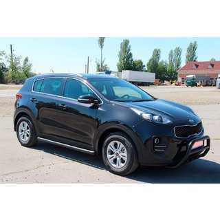 Bare Laterale BB001 Negru (2 buc, Otel Inoxidabil) Kia Sportage 2015-2021 foto 2