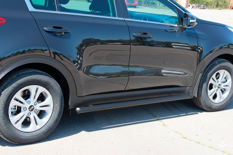 Kia Sportage 2015-2021 Bare Laterale BB001 Negru (2 buc, Otel Inoxidabil) Foto 1