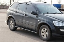 SsangYong Kyron 2005-2014 Bare Laterale BB002 Negru (2 buc, Otel Inoxidabil) foto 2