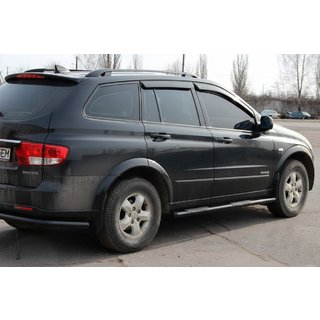 Bare Laterale BB002 Negru (2 buc, Otel Inoxidabil) SsangYong Kyron 2005-2014 foto 3