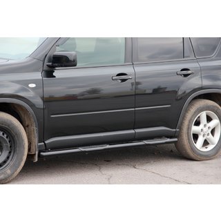 Bare Laterale BB002 Negru (2 buc, Otel Inoxidabil) Nissan X-trail T31 2007-2014 foto 1