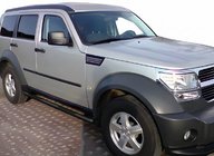 Dodge Nitro 2006-2011 Bare Laterale Black (2 buc, inox) foto 2