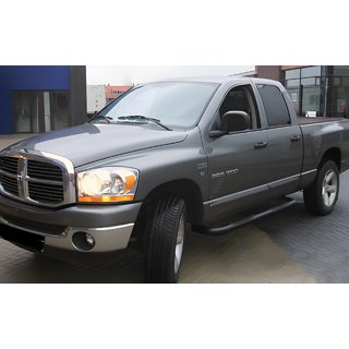 Tevi Laterale Unghiulare Black (2 buc, Otel Inoxidabil) Dodge RAM (DR/DH/D1/DC/DM) 2002–2009