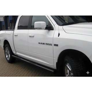Bare Laterale Standard Black (2 buc, Otel Inoxidabil) Dodge RAM (DR/DH/D1/DC/DM) 2002–2009 foto 1