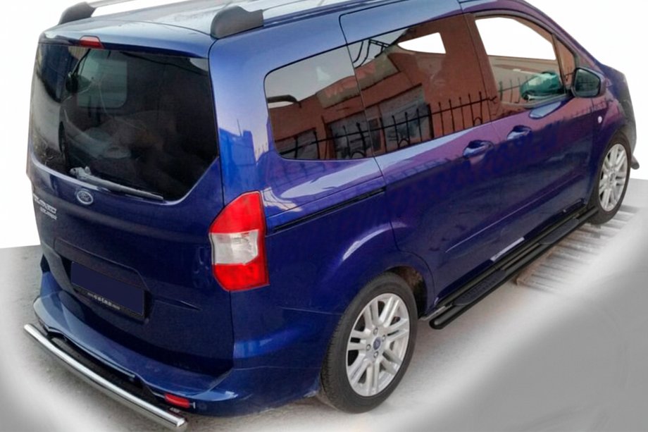 Ford Courier 2014-2023 Bare Laterale Black (2 buc, inox) Image
